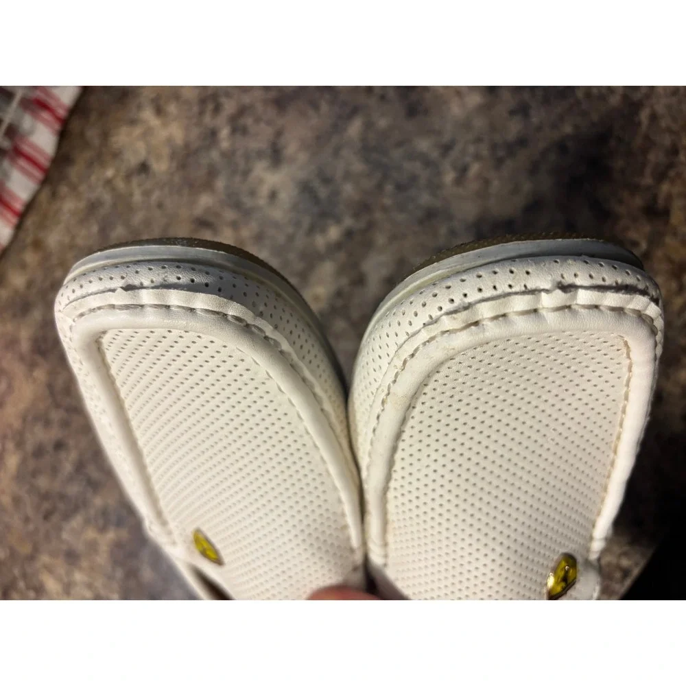 Bruno Marc Mens BUSH-02 Perforated Driving Loafers White Size 8.5 Slip On Shoes